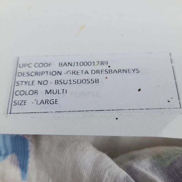 Banjanan NWT Greta Dress White‎ Floral Maxi Boho Size Large fits Medium - Picture 6 of 9